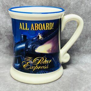 The Polar Express All Aboard Ceramic Mug Hot Chocolate Cup Christmas Train